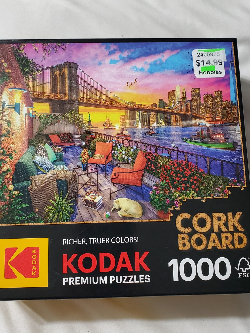 Kodak Sunset Cityscape Puzzle – Orange, Pink, Purple, Blue, Green, Gold